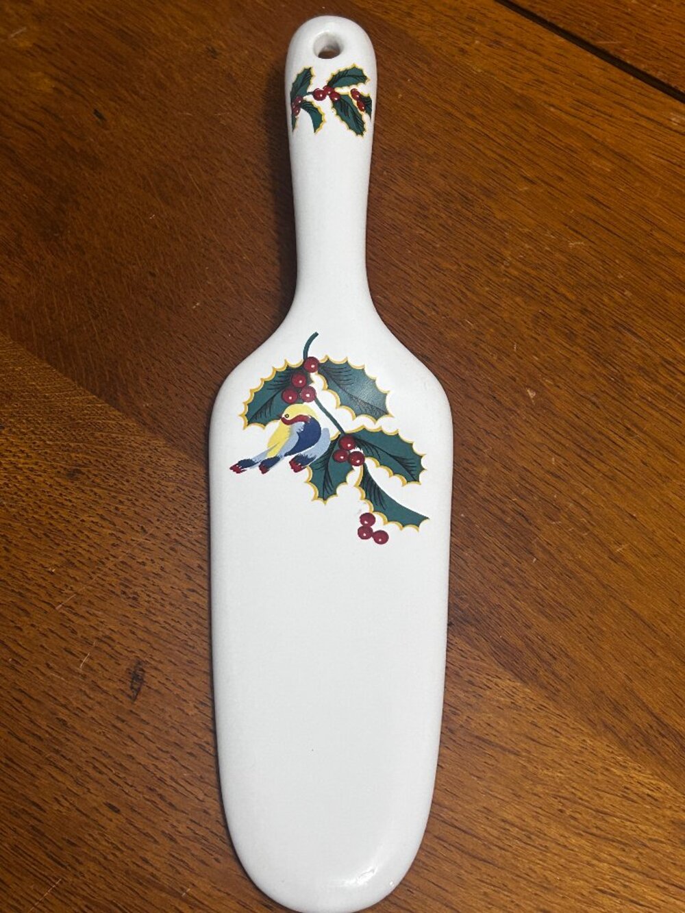 Vintage holiday pie server
